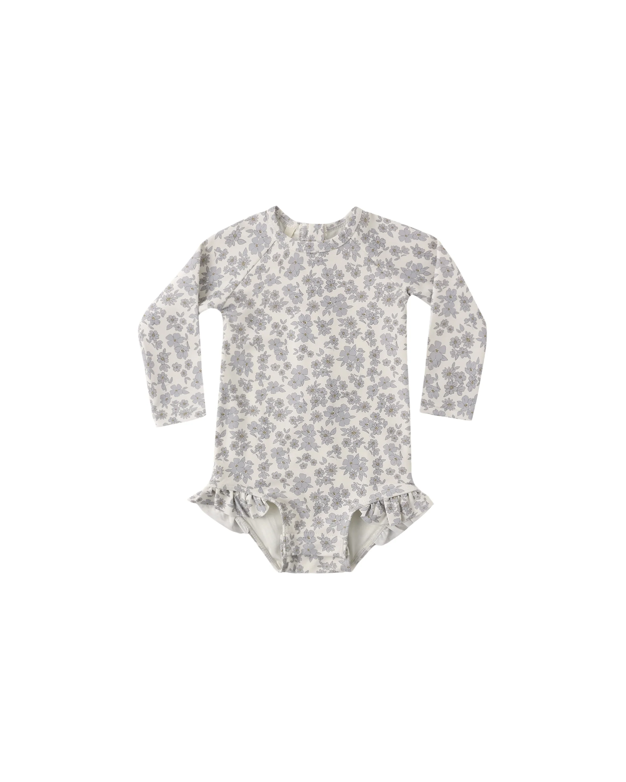 Blue Floral Olivia Rashguard One Piece