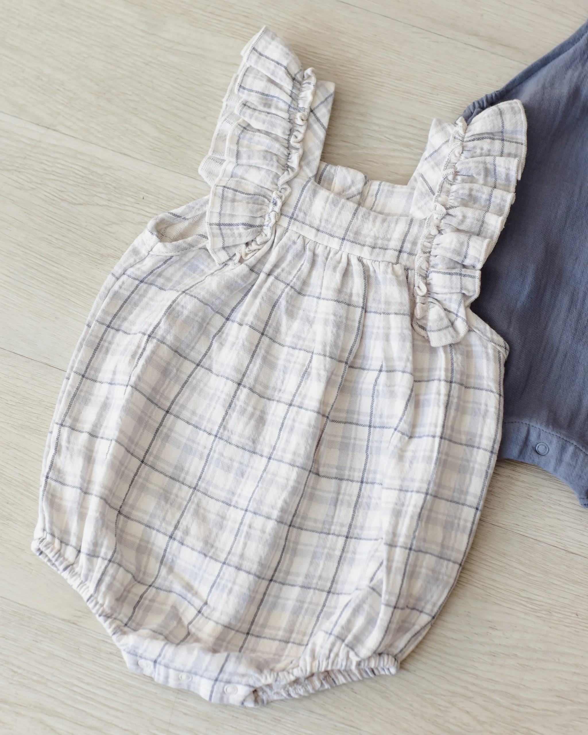 Blue Plaid Maya Romper - Image 2