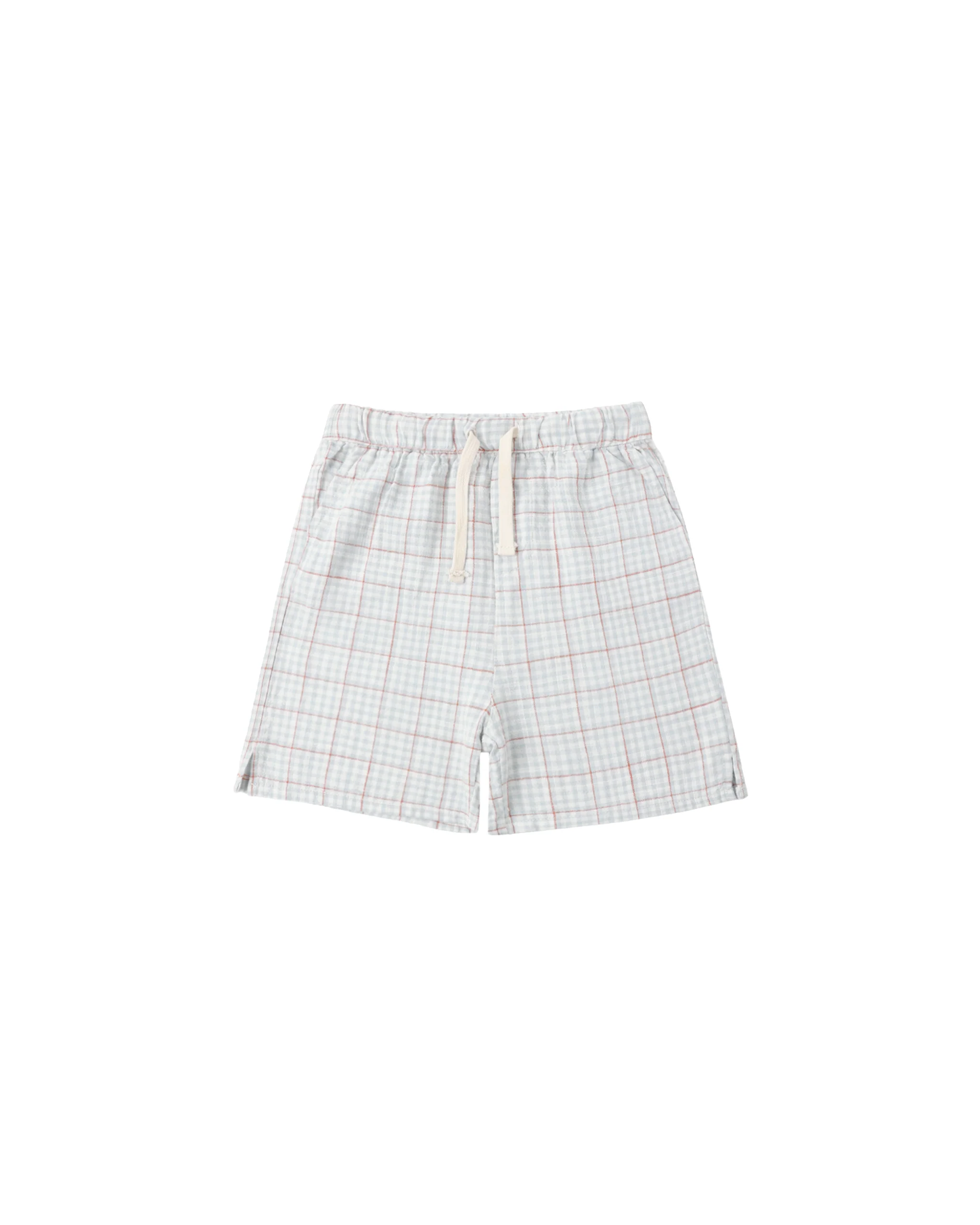 Light Blue Plaid Perry Short