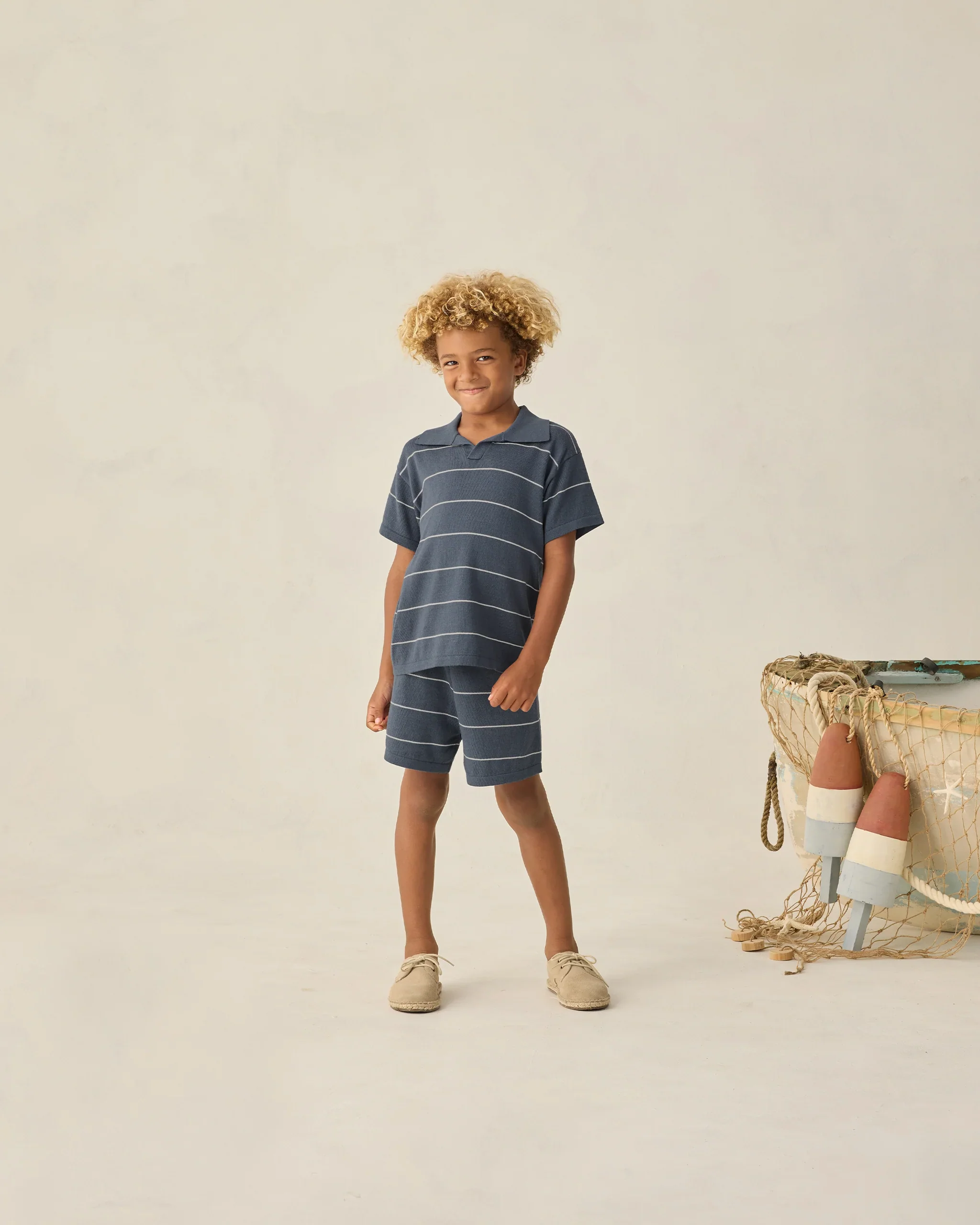 Navy Stripe Chandler Knit Short - Image 2