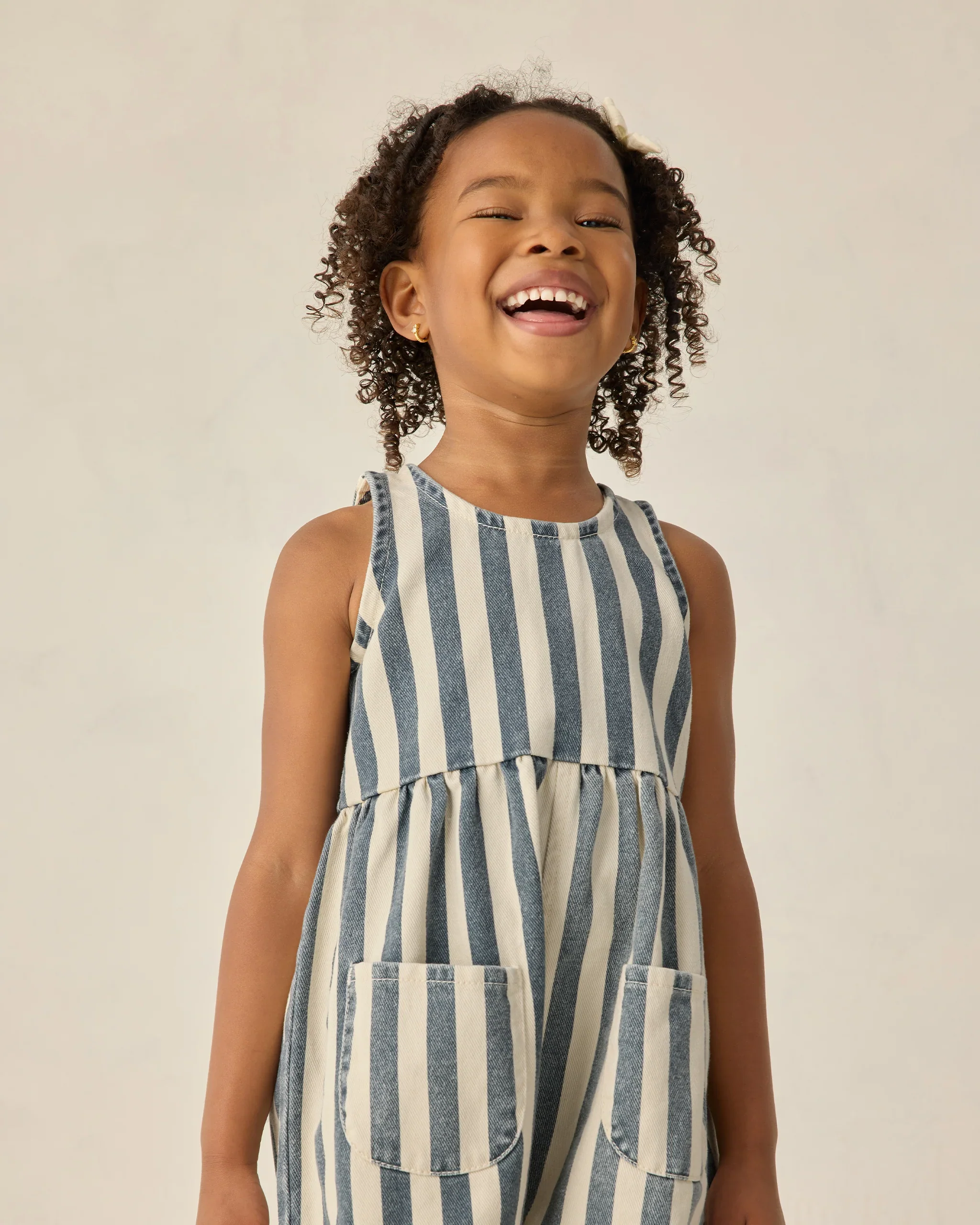 Navy Stripe Dani Romper - Image 3