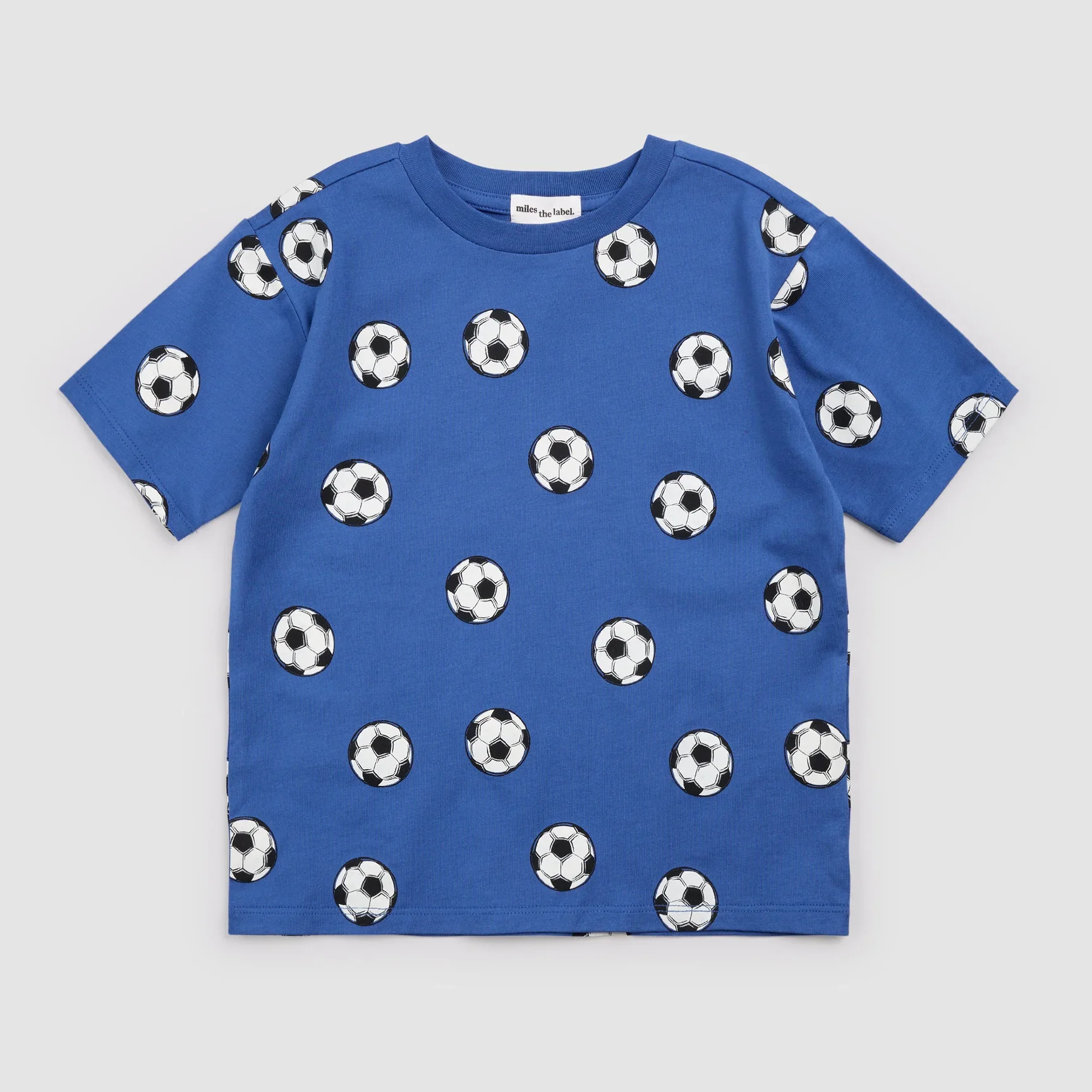 Royal Blue Soccer Print Shirt