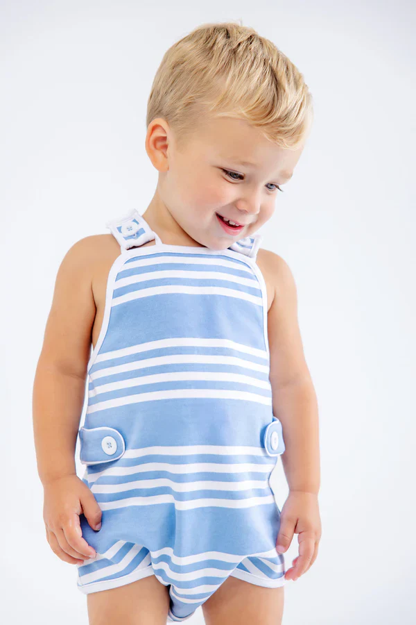Saddle Ridge Stripe Skipper Sunsuit - Pima - Image 2