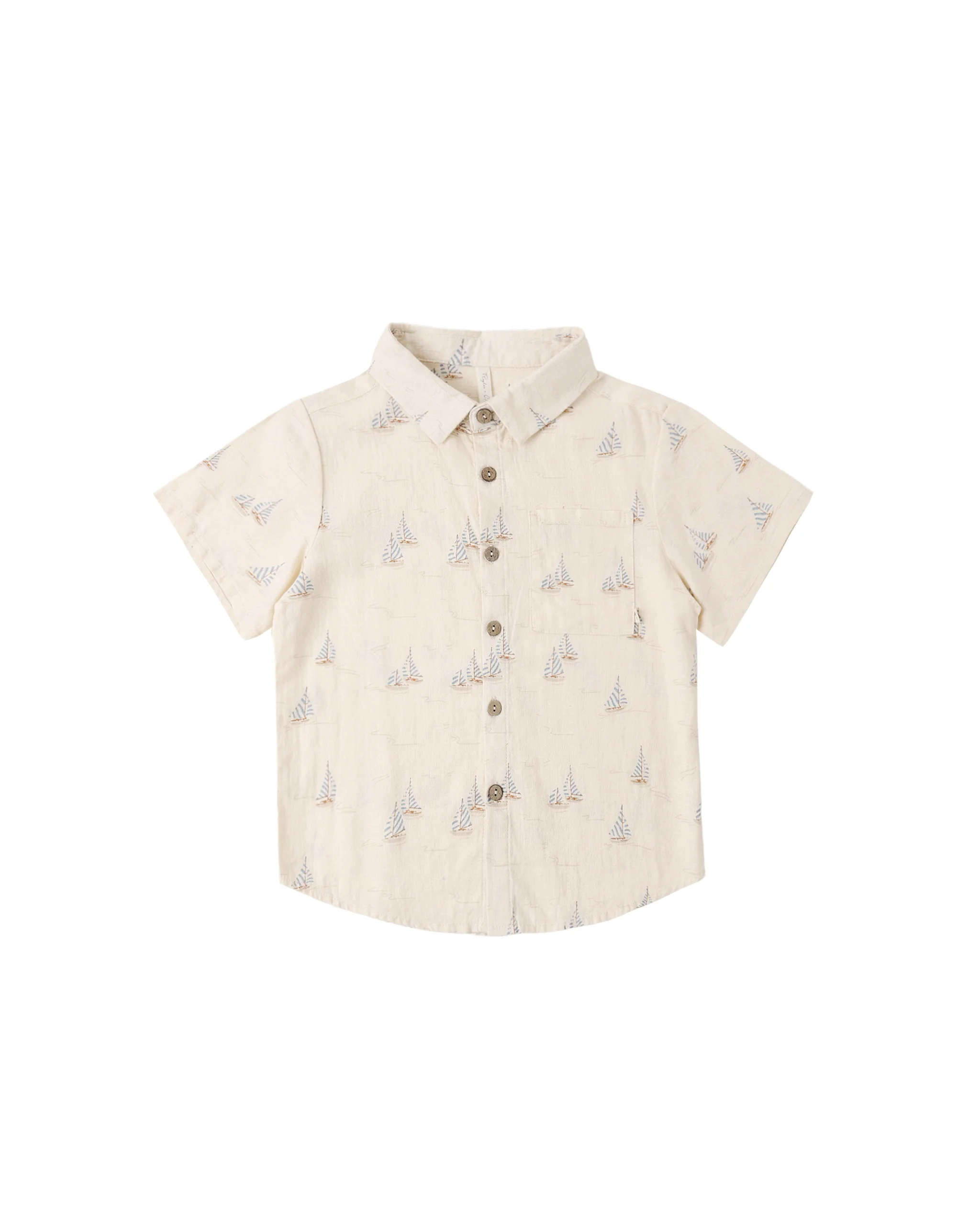 Sail Collared Short Sleeve Shirt