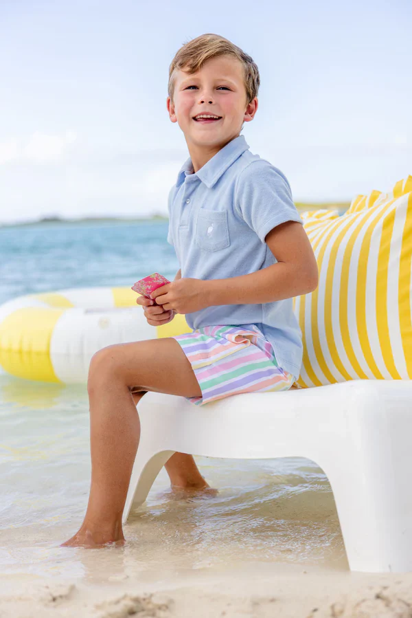 Southampton Stripe/Worth Ave White Tortola Swim Trunks - Image 2