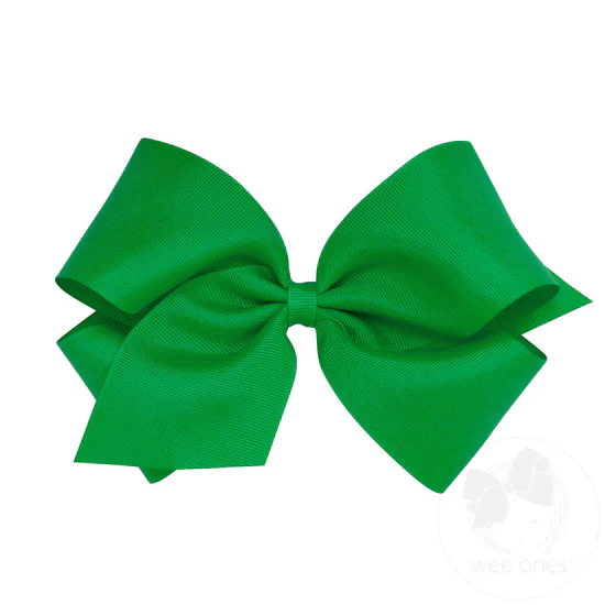 Classic Grosgrain Girls Hair Bow (Plain Wrap) - Image 12