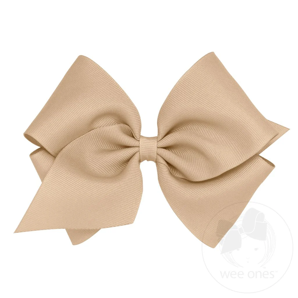 Classic Grosgrain Girls Hair Bow (Plain Wrap) - Image 15
