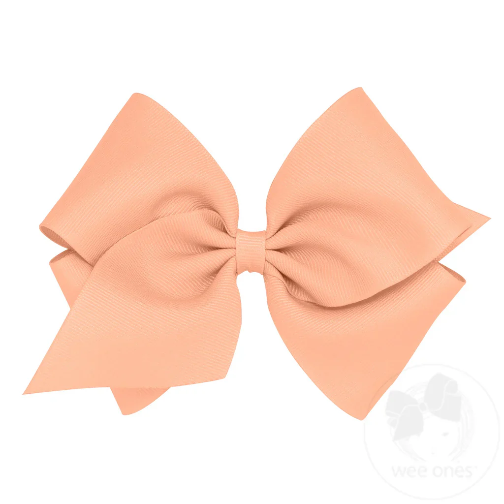 Classic Grosgrain Girls Hair Bow (Plain Wrap) - Image 23
