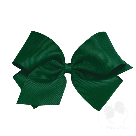 Classic Grosgrain Girls Hair Bow (Plain Wrap) - Image 3