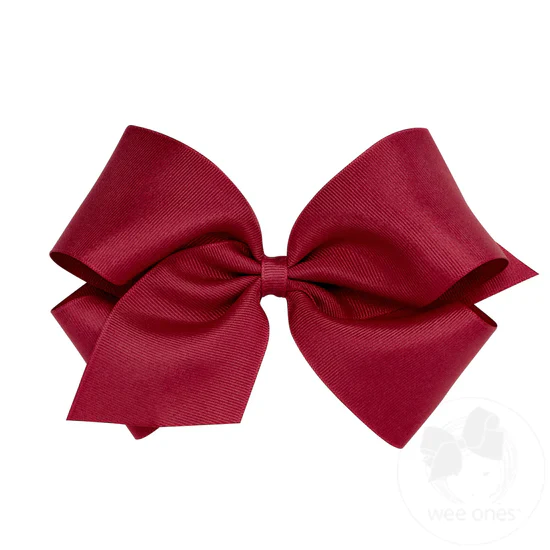 Classic Grosgrain Girls Hair Bow (Plain Wrap) - Image 4