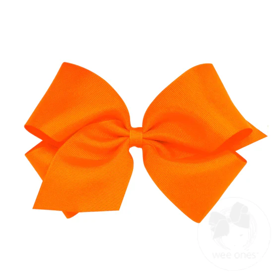 Classic Grosgrain Girls Hair Bow (Plain Wrap) - Image 8