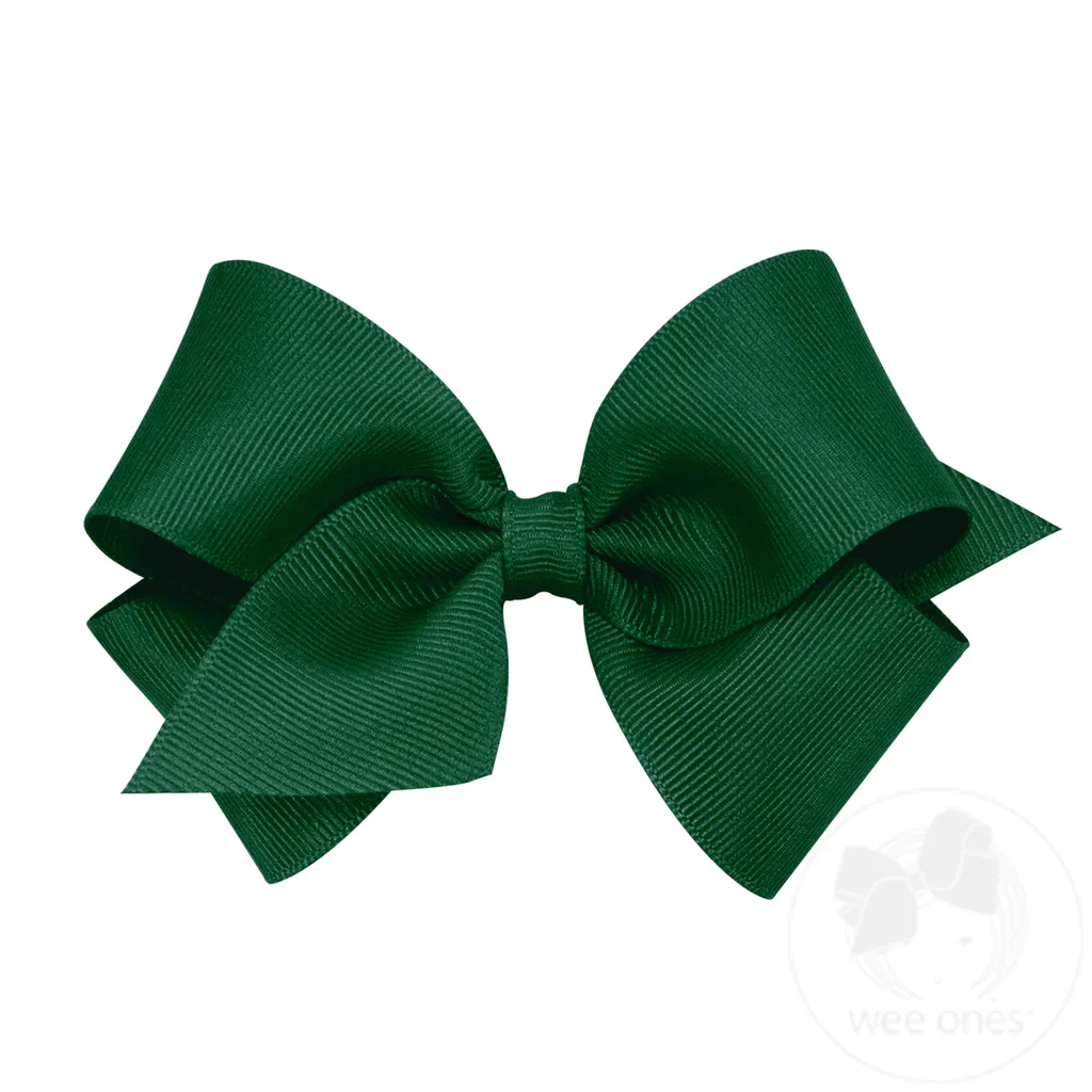 Wee Ones - Small Classic Grosgrain Hair Bow (Plain Wrap) - Image 4