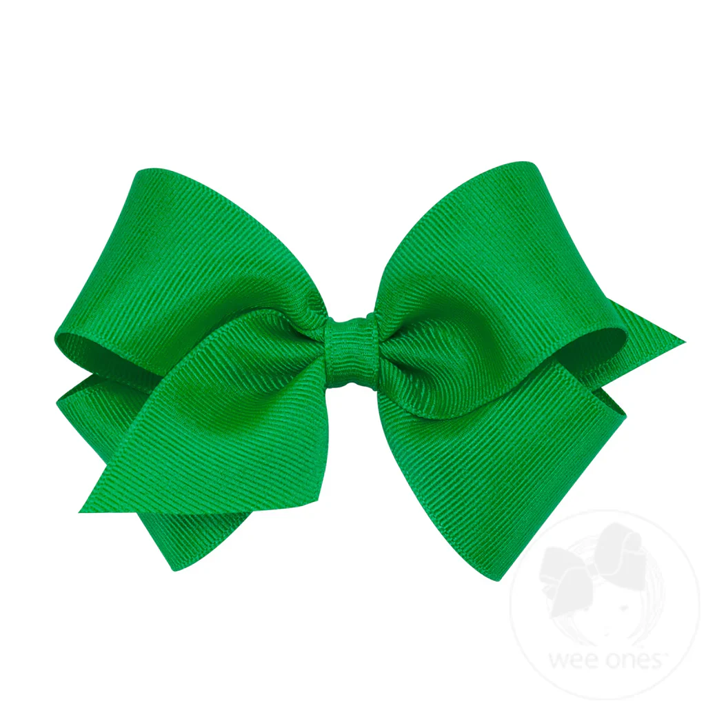 Wee Ones - Small Classic Grosgrain Hair Bow (Plain Wrap) - Image 5