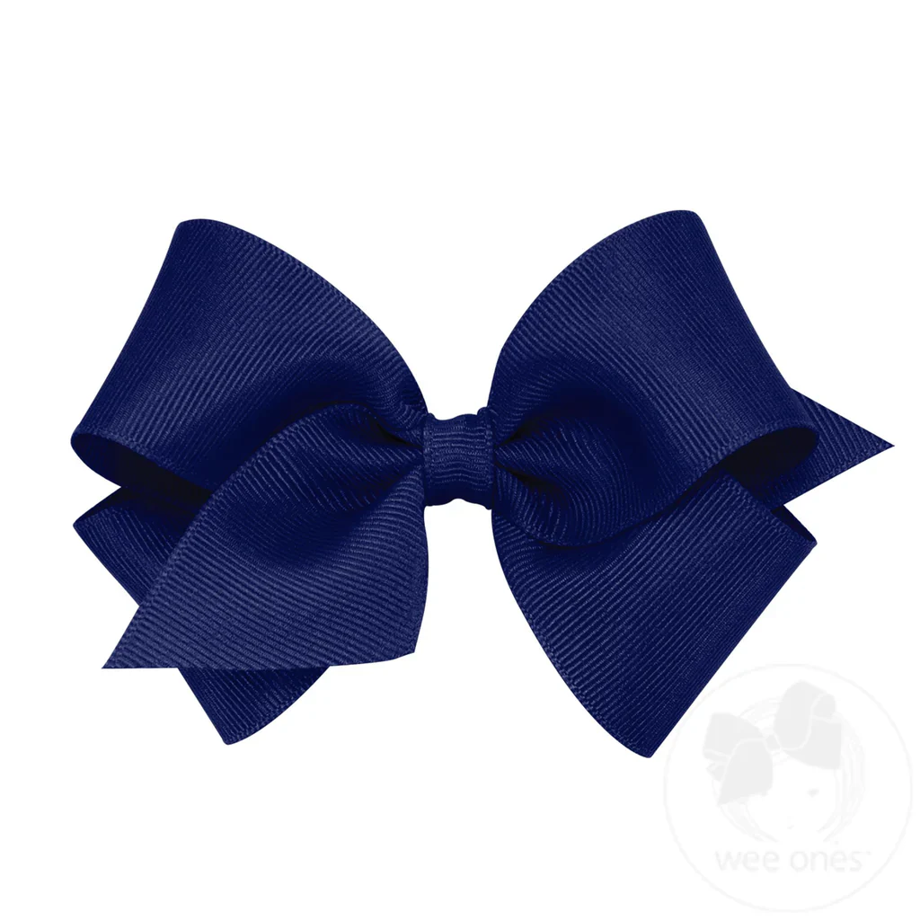 Wee Ones - Small Classic Grosgrain Hair Bow (Plain Wrap) - Image 6