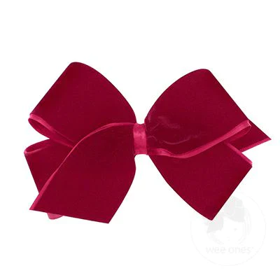 wee ones -  Classic Velvet Bow - Image 3