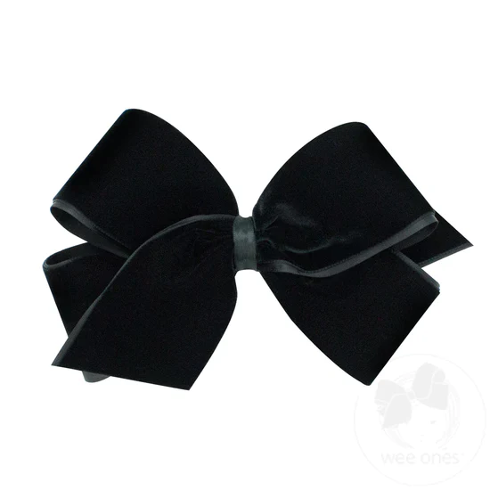 wee ones -  Classic Velvet Bow - Image 4